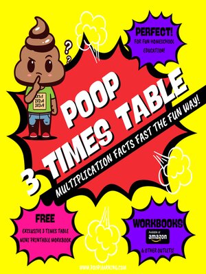 cover image of Poop 3 Times Table--Learn Multiplication Facts Fast the Fun Way